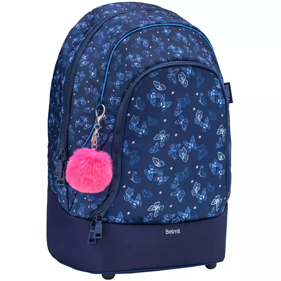 Belmil Schulrucksack 2-IN-1 Schulrucksack & Gürteltasche Sapphire