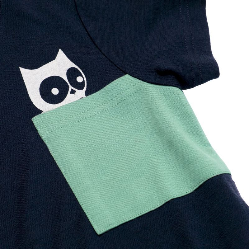Pluto Merino Pocket T-Shirt - T-shirt en laine mérinos enfant