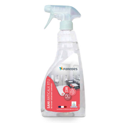 Nettoyant détartrant sanitaires Ecolabel  Paredes SANI ANTICALK RTU pulvérisateur de 750ml