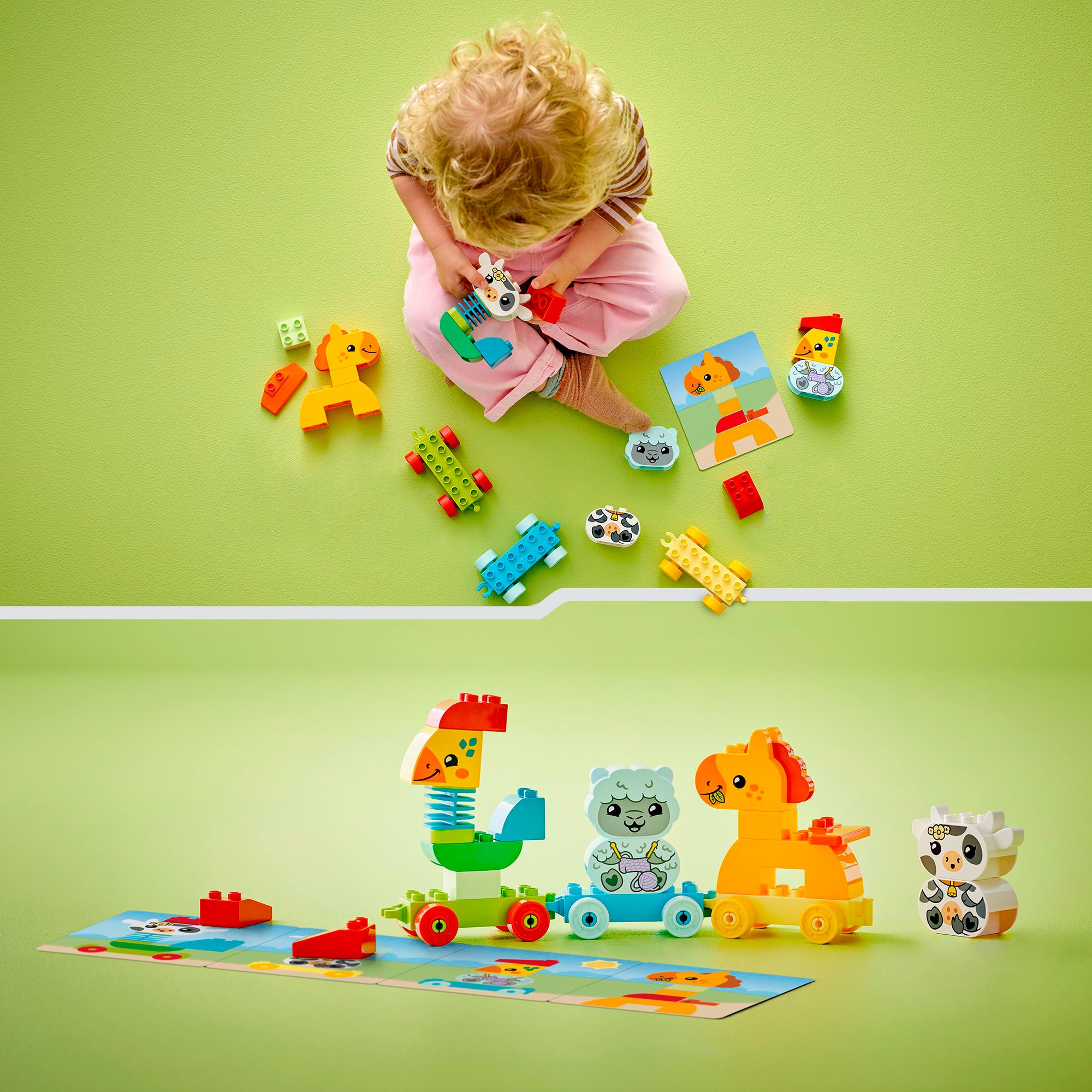 LEGO Konstruktionsspielzeug DUPLO Tierzug