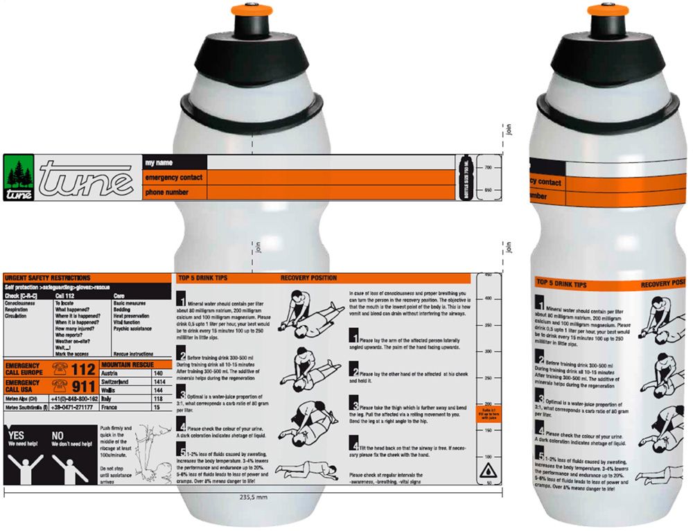 Tune Wasserträger 2.0 Carbonflaschenhalter + Trinkflasche 750ml kaufen | Bike-Discount