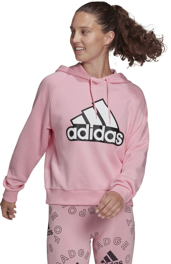 adidas Essentials Outlining Logo hættetrøje Pink