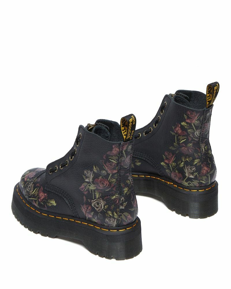 DR. MARTENS<br>Botas de couro com plataforma Sinclair