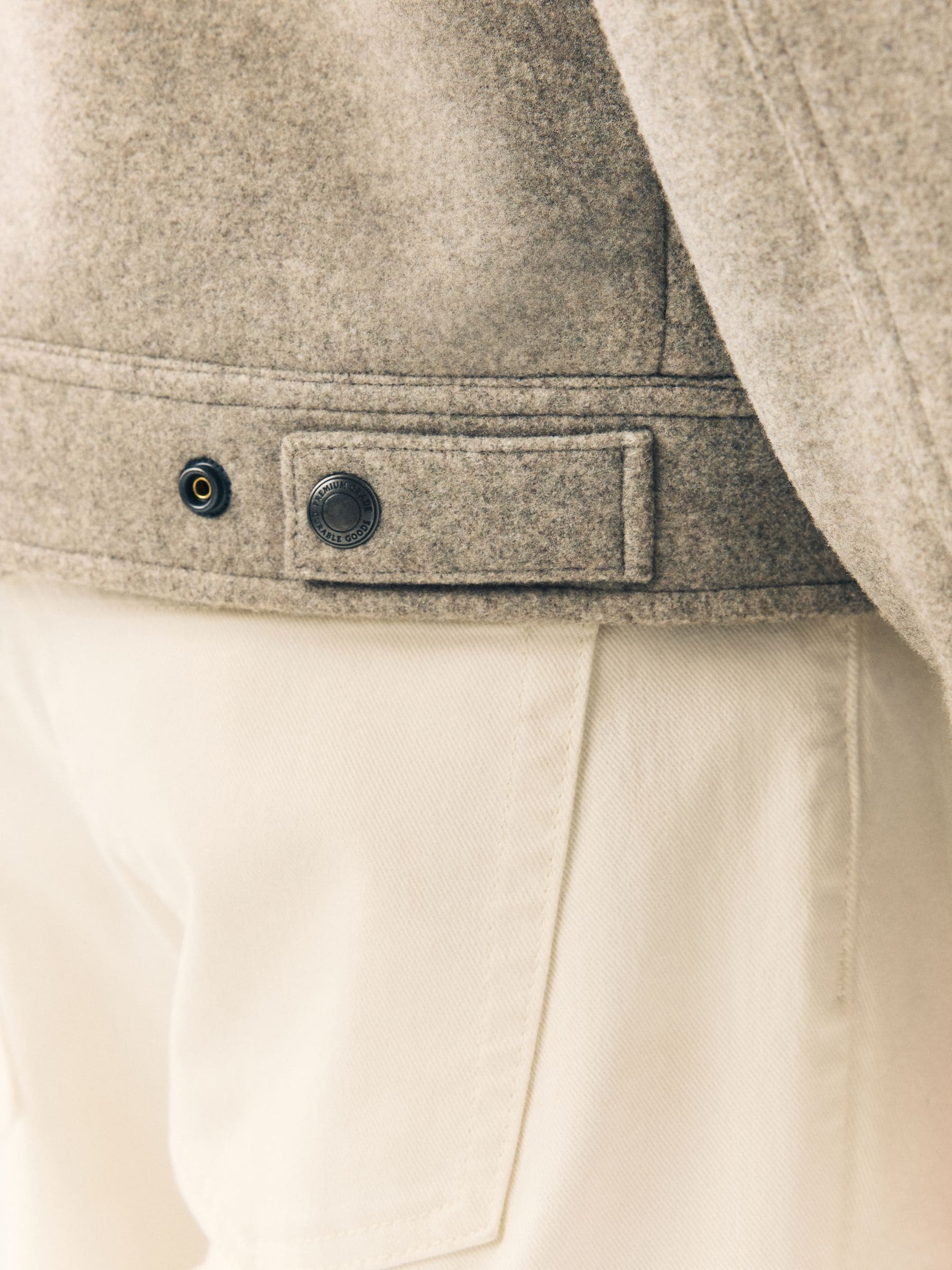 Grijs - Borg Lined Trucker Jacket