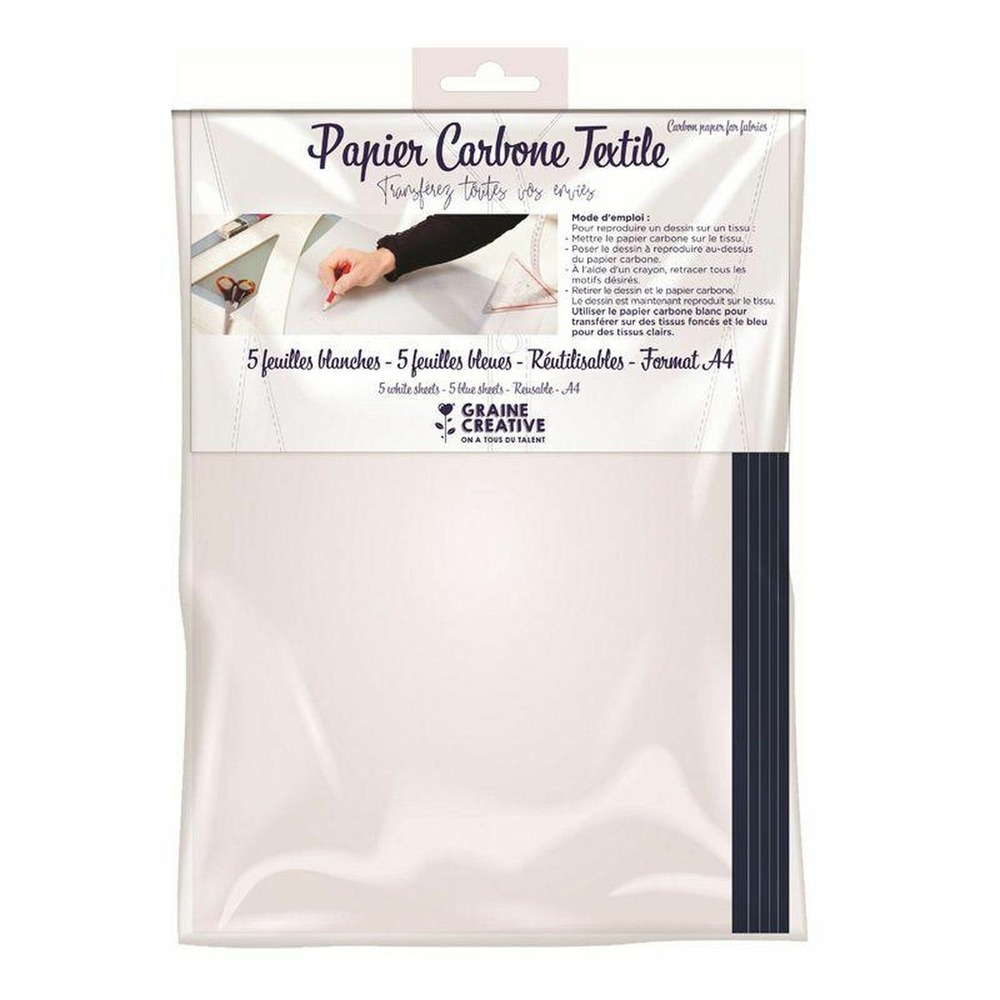 30 feuilles de papier carbone a4 réutilisables pour textile