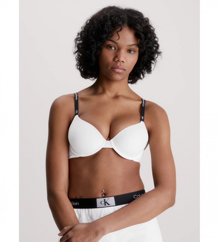 Sutiã Calvin Klein com forro leve, branco