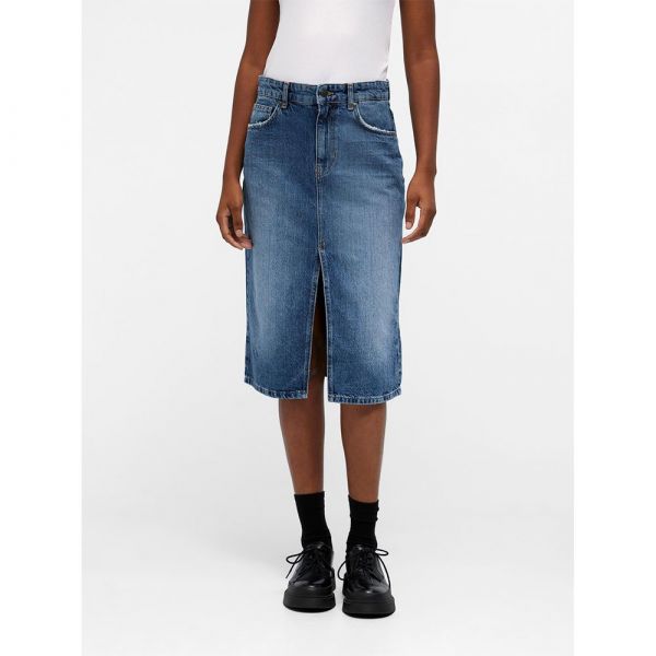 Object Harlow Midi Skirt Azul M Mulher