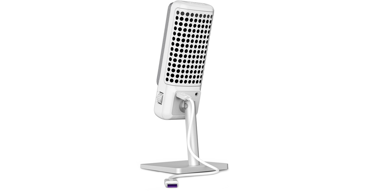 NZXTCapsule Elite microfoon  (Wit, RGB, USB-C)