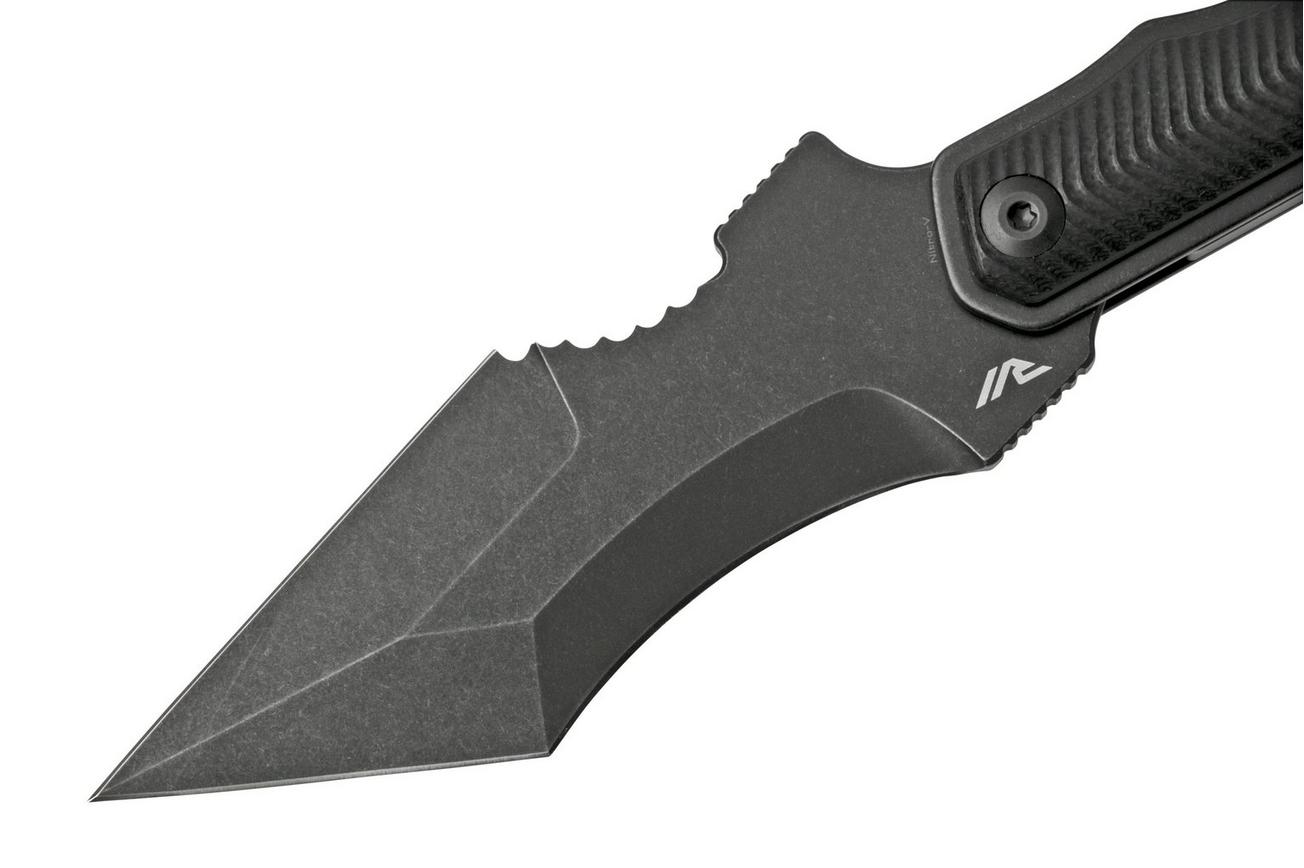 Civivi Orthrus C20037B-1 zwart, semi vaststaand mes
