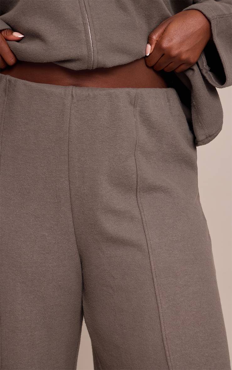 Charbon Jogging Large À Pinces Toucher Doux Grande Taille