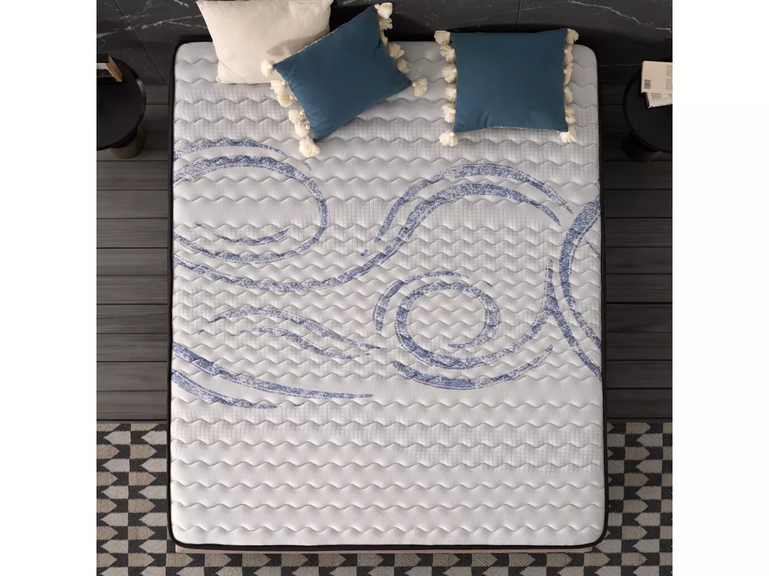 Naturalex - Matelas Perfectsleep 180x200 cm - Mousse HR - Accueil Blue Latex - Mémoire de forme, Parfait soutien, Confortable, 2 faces été, hiver- Antibactérien