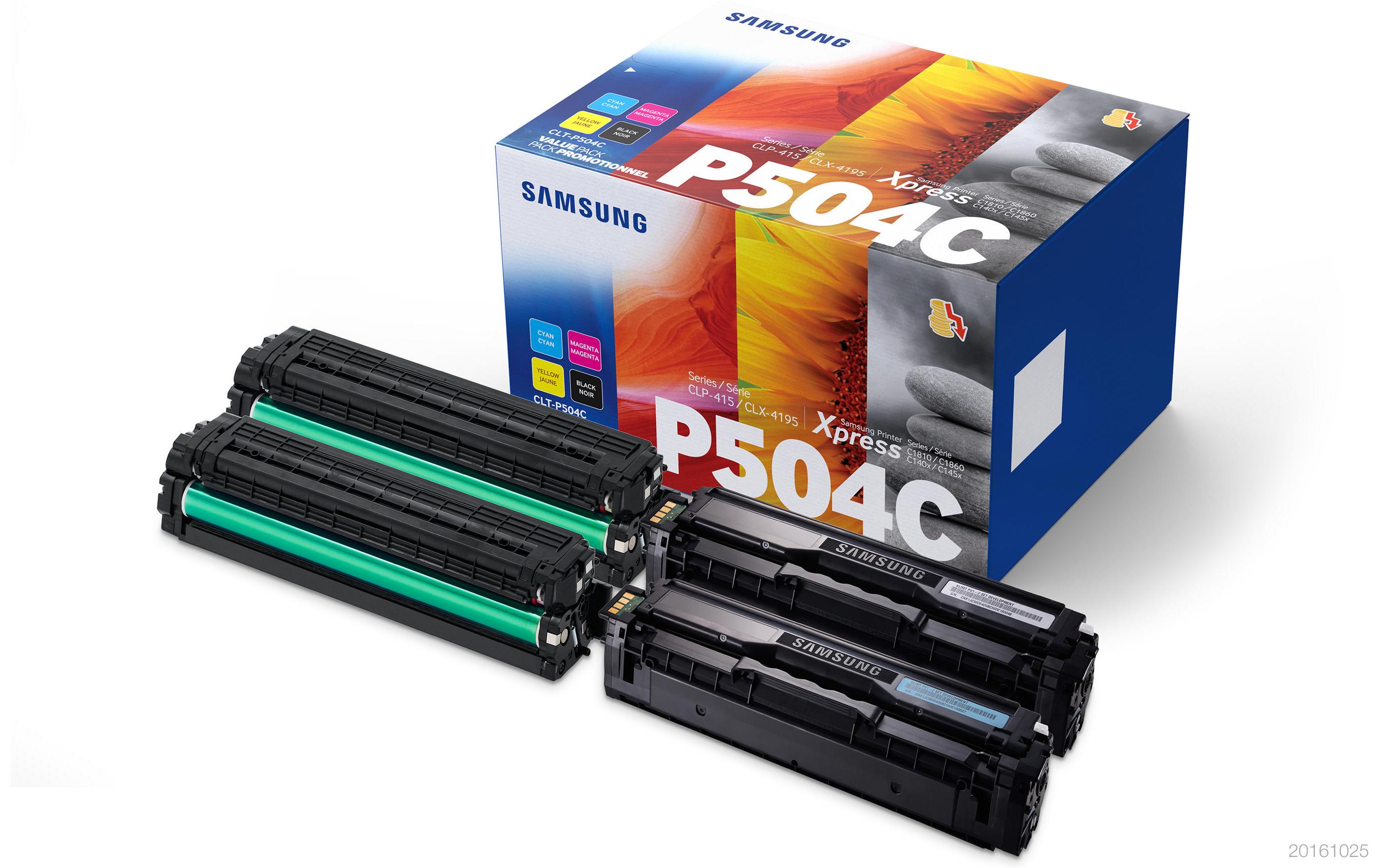 Tonerset CLT-P504C / SU400A Black/Cyan/Magenta/Yellow<br>Toner im Rainbow-Kit