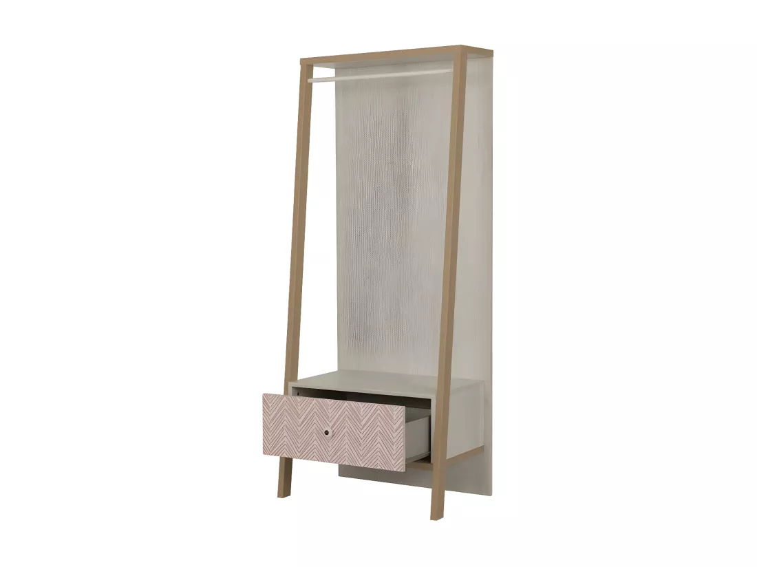 Chambre Enfant Complète (120*200) Bois blanchi - SOLVEIG