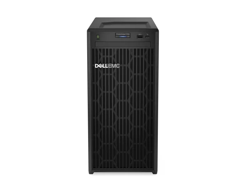 Dell PowerEdge T150 - Server - MT envejs - 1 x Xeon E-2314 / op til 4.5 GHz - RAM 16 GB - HDD 2 TB - Matrox G200 - Gigabit Ethernet - skærm: ingen - sort - med 3 års Basic Onsite
