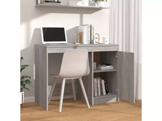 Bureau Sonoma gris 100x50x76 cm Bois d'ingénierie