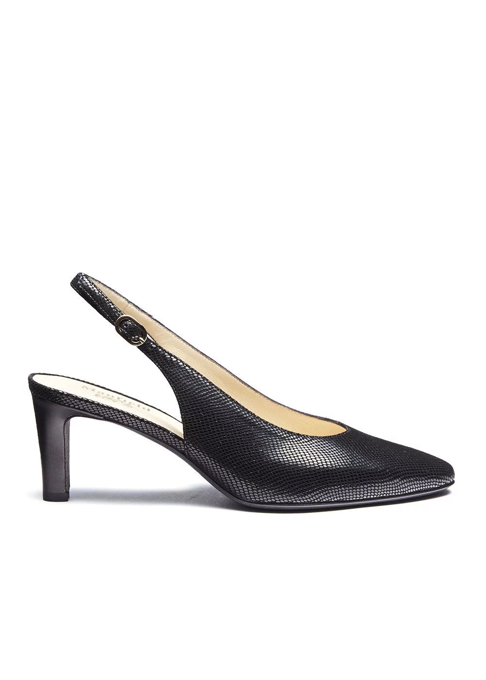 SLING CUIR IMPRIME FANTAISIE NOIR