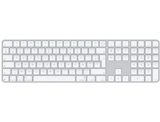 APPLE - Clavier sans fil Magic Keyboard FR blanc tch ID et pavé Numérique