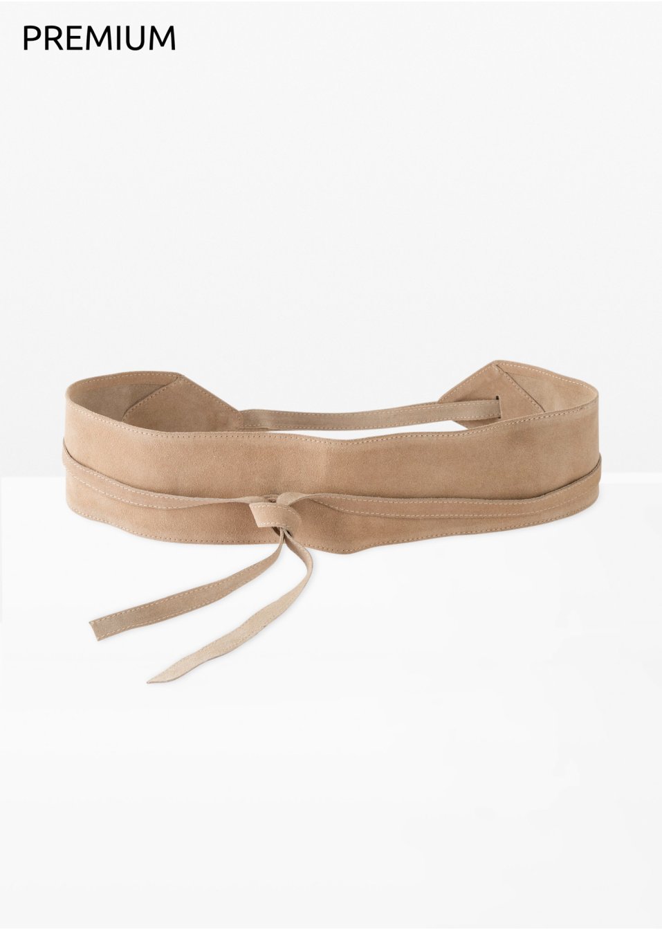 Ceinture en cuir à nouer