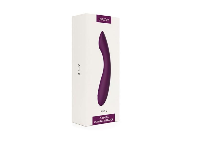 Svakom G-Punkt & Klitoris Vibrator AMY 2 Violett Hochwertiges Sextoy für Frauen