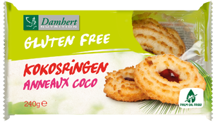 Damhert Gluten Free Kokosringen Fruitvulling 240GR