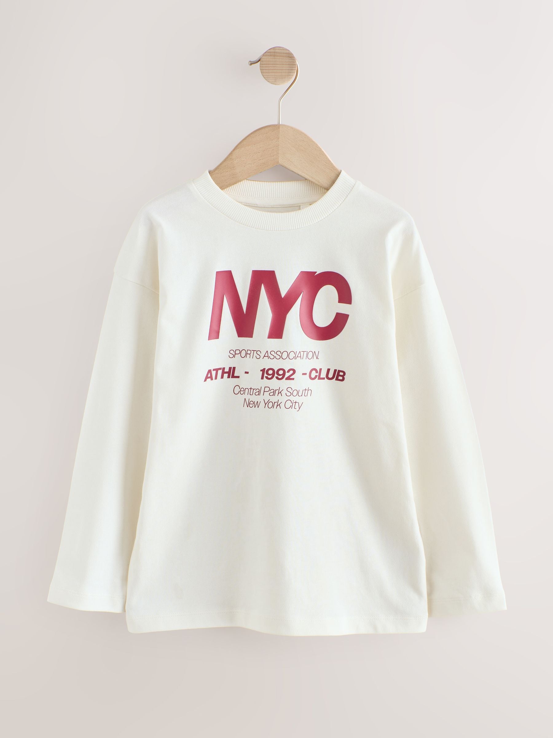 Zwart/wit/steenkleurig - 3 Relaxed Fit T-shirts met grafische print en lange mouwen (3-16jr)