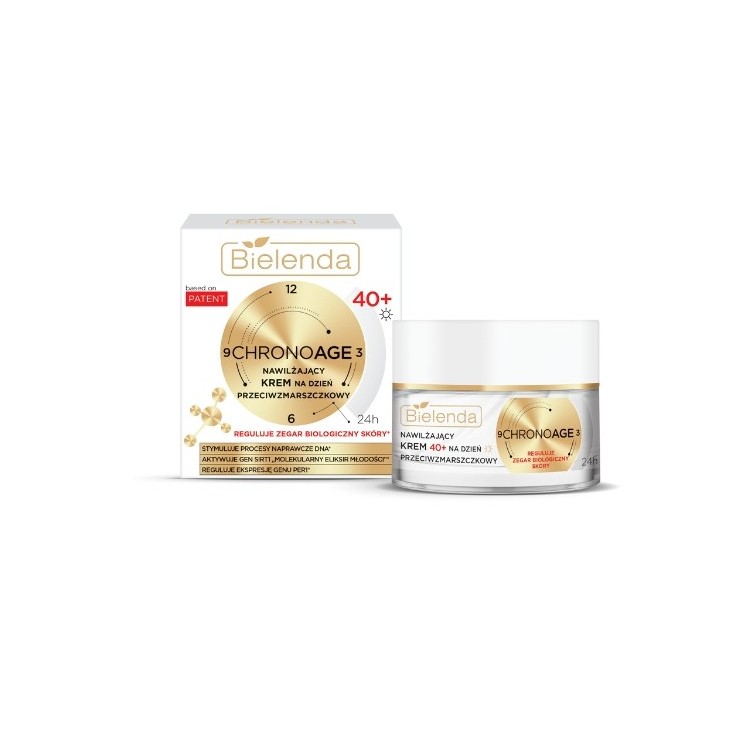 Bielenda Chrono Age 24H Feuchtigkeitsspendende Anti-Falten-Gesichtscreme für den Tag 40+ 50 ml
