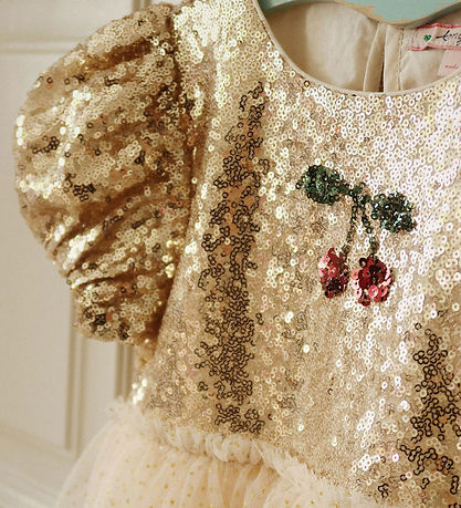 Konges Sløjd Kleid - Tüll - Starla Puff - Gold Blush