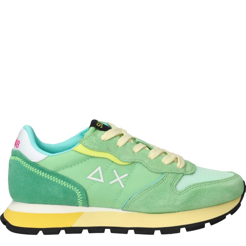 SUN68 Ally Color Explosion Sneakers Groen Dames