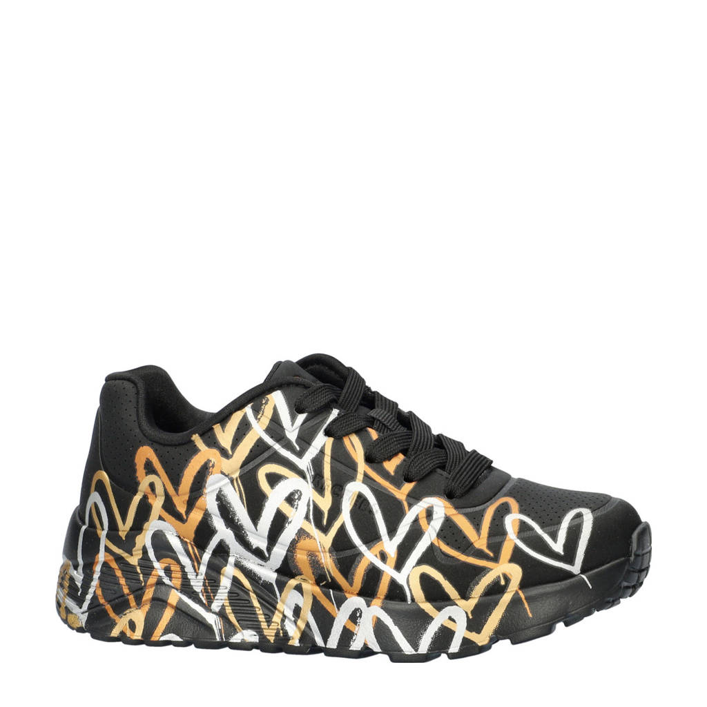 Skechers Uno Litesneakers zwart