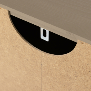 WOOOD opbergkast Cadiz 2-deurs mud bruin grenenhout 135 x 85 x 40 cm
