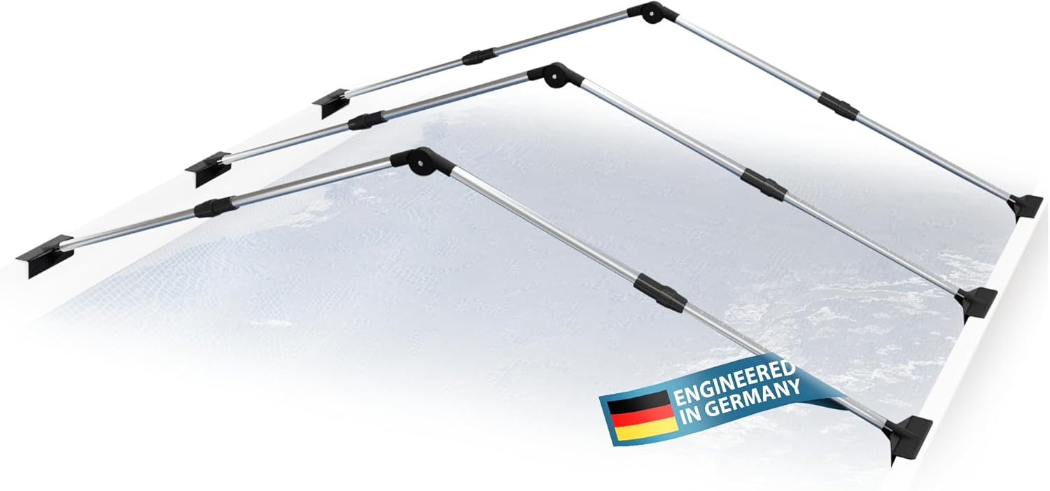 Regen-, Winter- u. Schmutzschutz für Pool u. Abdeckung | Kein Wasser- u. Schmutzstau mehr | Aluminiumsystem für ovale u. rechteckige Aufstellpools | Überwinterungsschutz | einfacher Aufbau