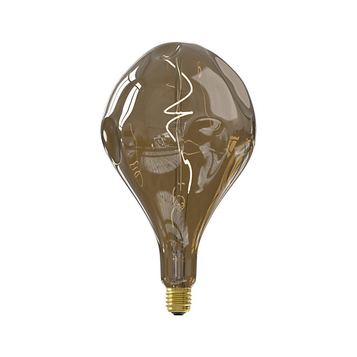 Ampoule LED à filament spirale Calex E27 150lm blanc chaud ambre fumée