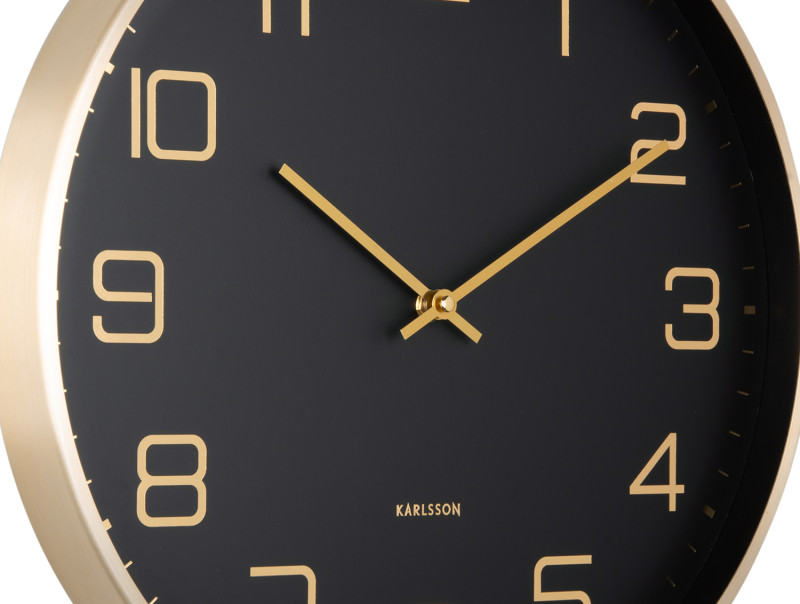 Wall Clock Elegance Glow KA5973BK Black