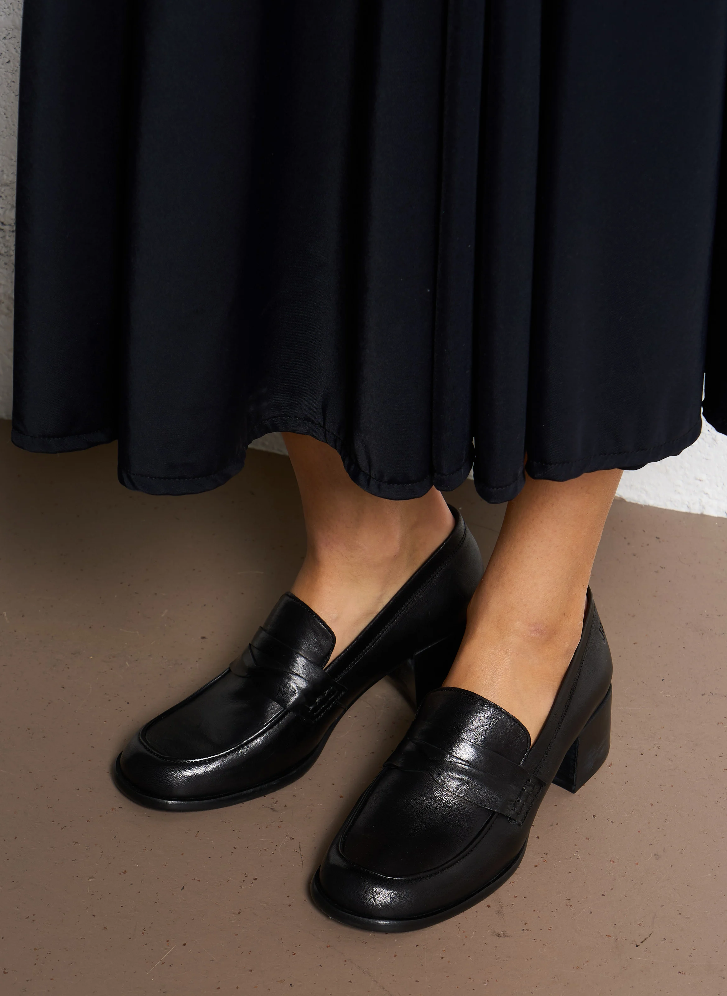 LOLIE - Mocassins en cuir | Noir