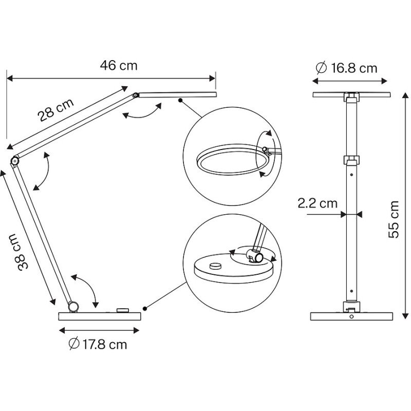 Lampe omega unilux led