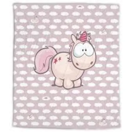 NICI Theodor & Friends Fleecedecke Einhorn Theodor