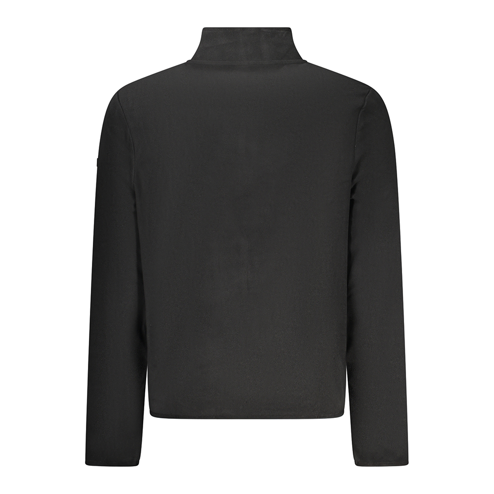 Sports Polo Men Half Zip Black
