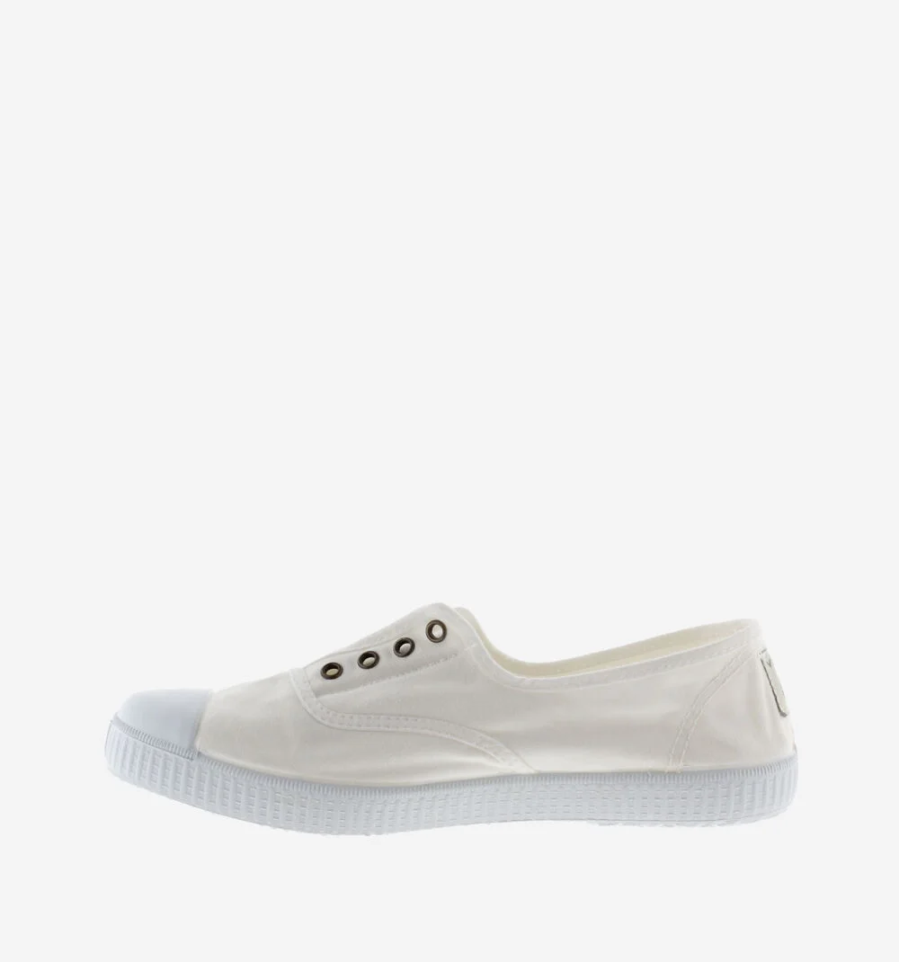 1915 INGLESA TENNIS TOILE DREC® ÉLASTIQUE Baskets en toile avec élastique pour femme BLANCO