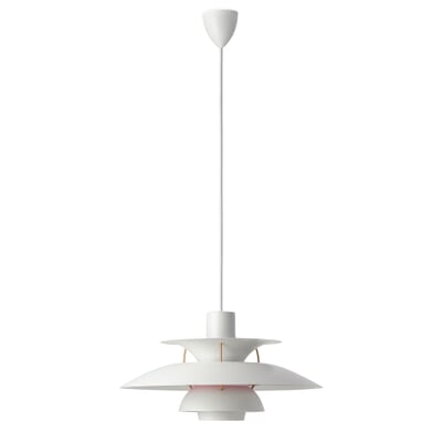 Louis Poulsen Pendelleuchte PH 5, modern weiß