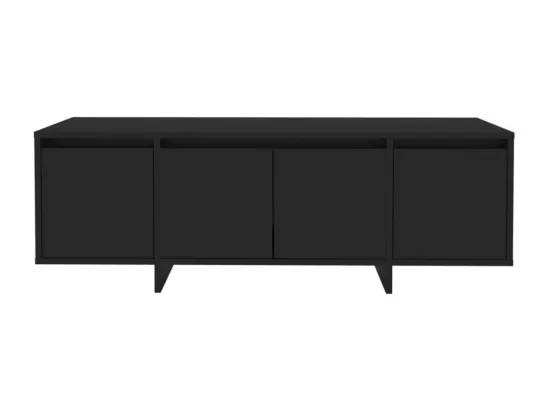 Meuble TV Noir 120x30x40,5 cm Bois d'ingénierie