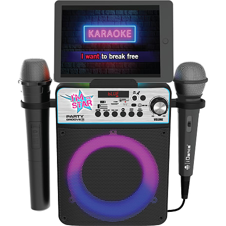 iDance Party Groove 3 bluetooth karaoke højttaler - sort