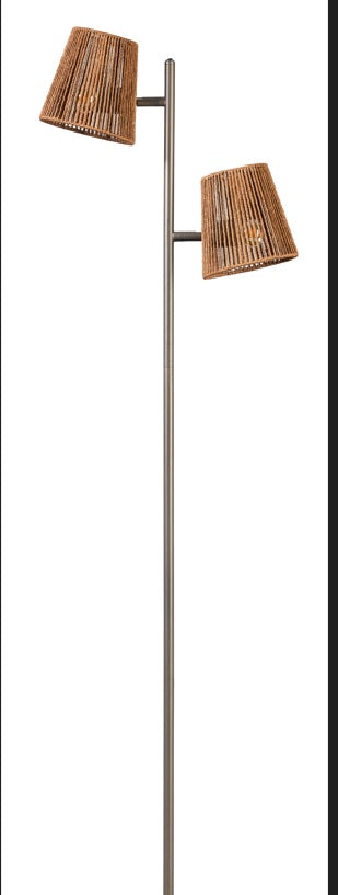 ETH Daan Vloerlamp 2xE27 Anodic brown