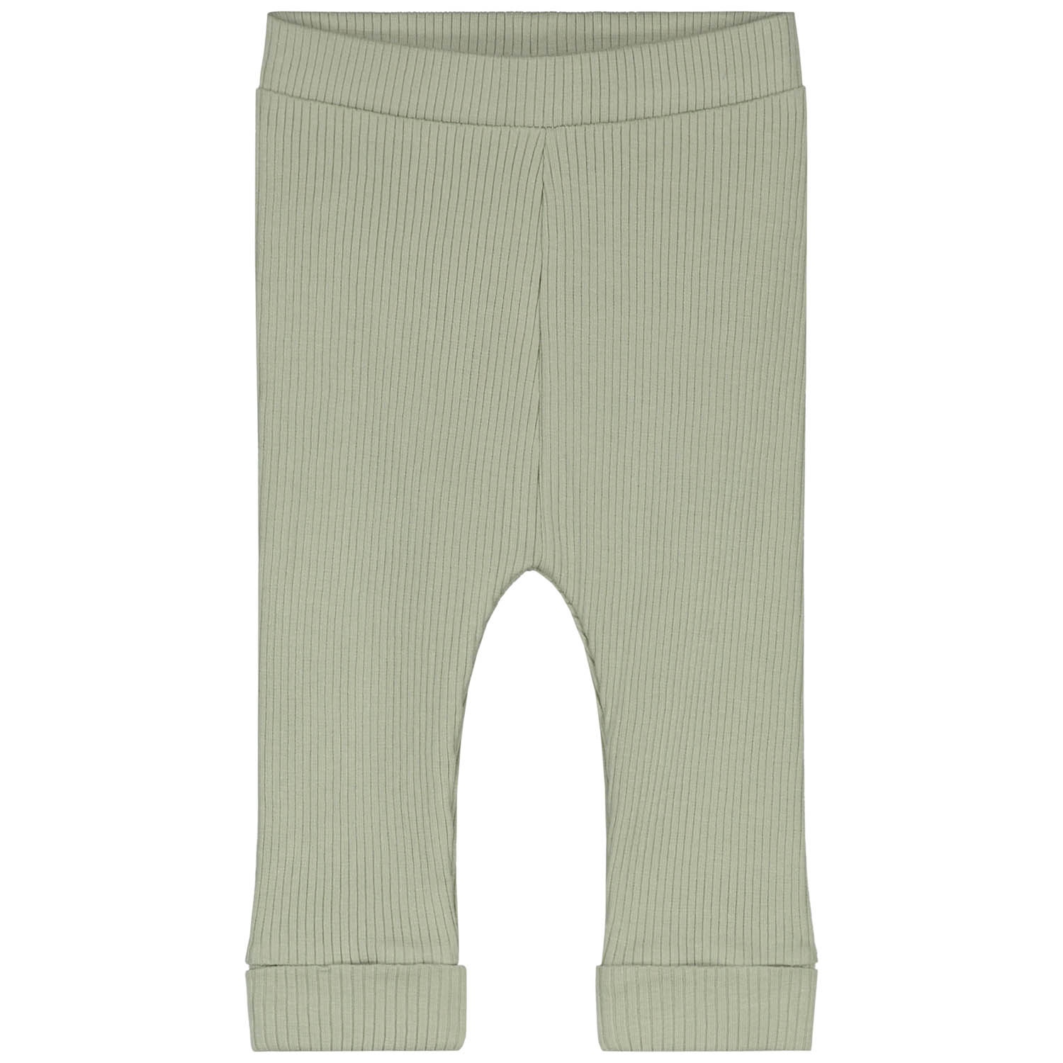 Prénatal newborn broek rib Pure  effen groen