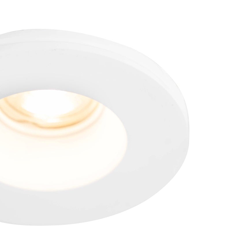 Inbouwspot wit 13 cm rond - Gypsy Stucco