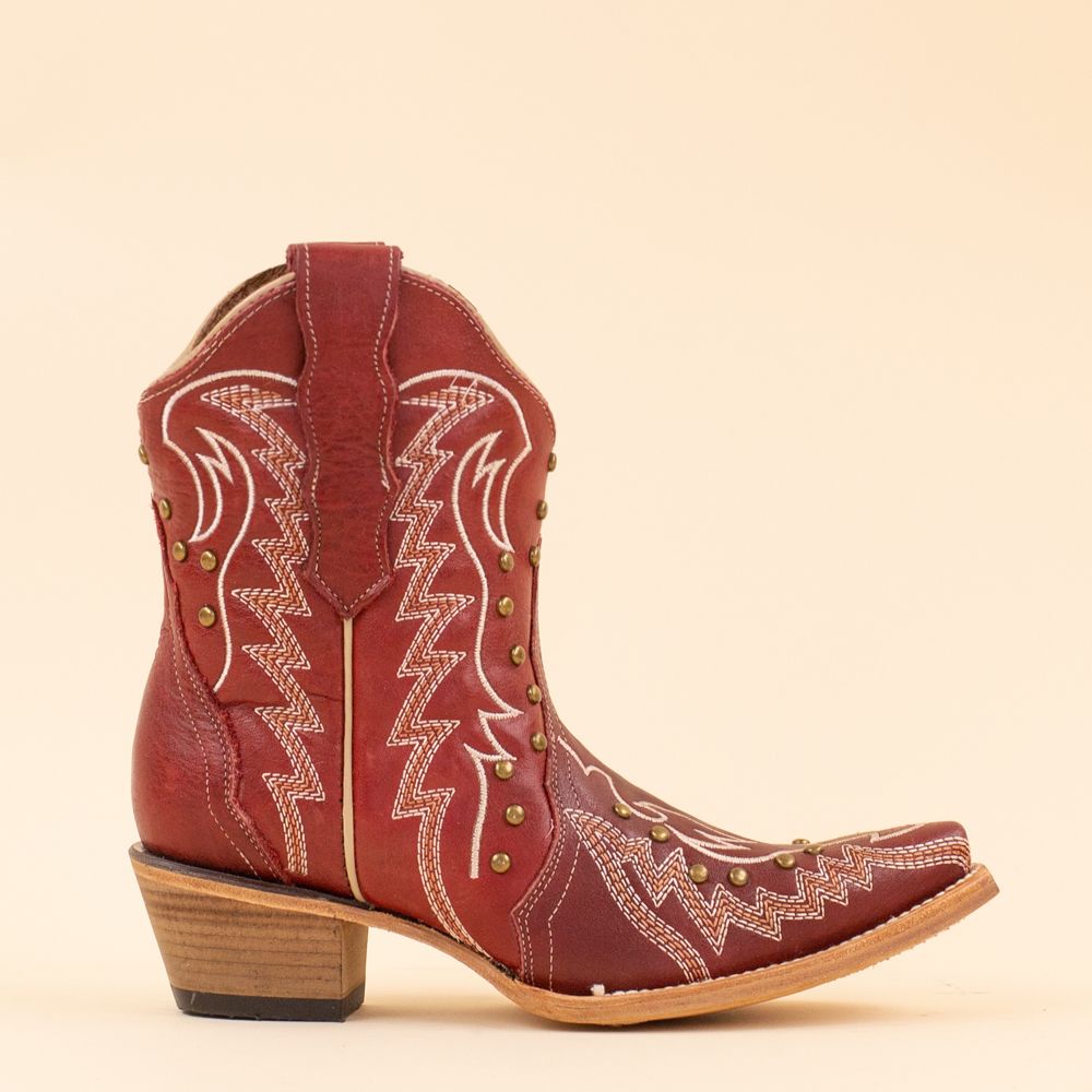 Corral cowboylaarsjes L6161 Red Embroidery