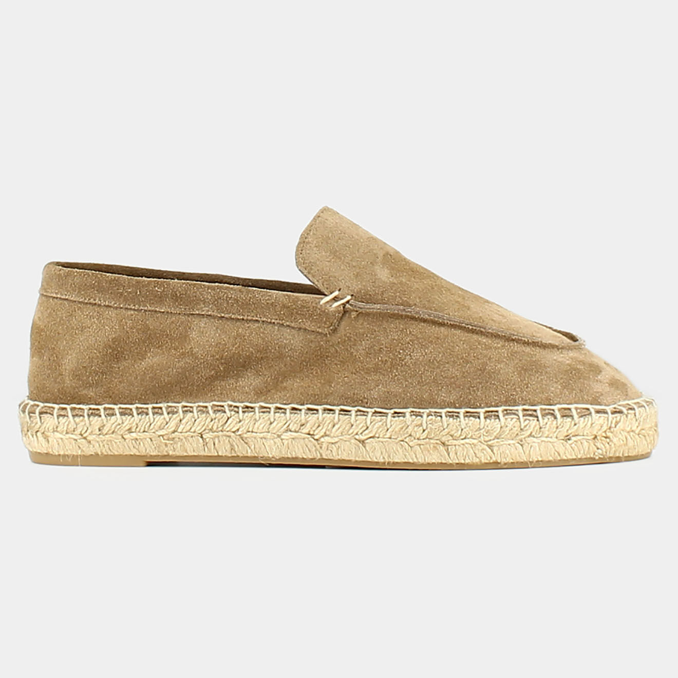 Jonak Espadrilles en Velours de Cuir Matthew taupe