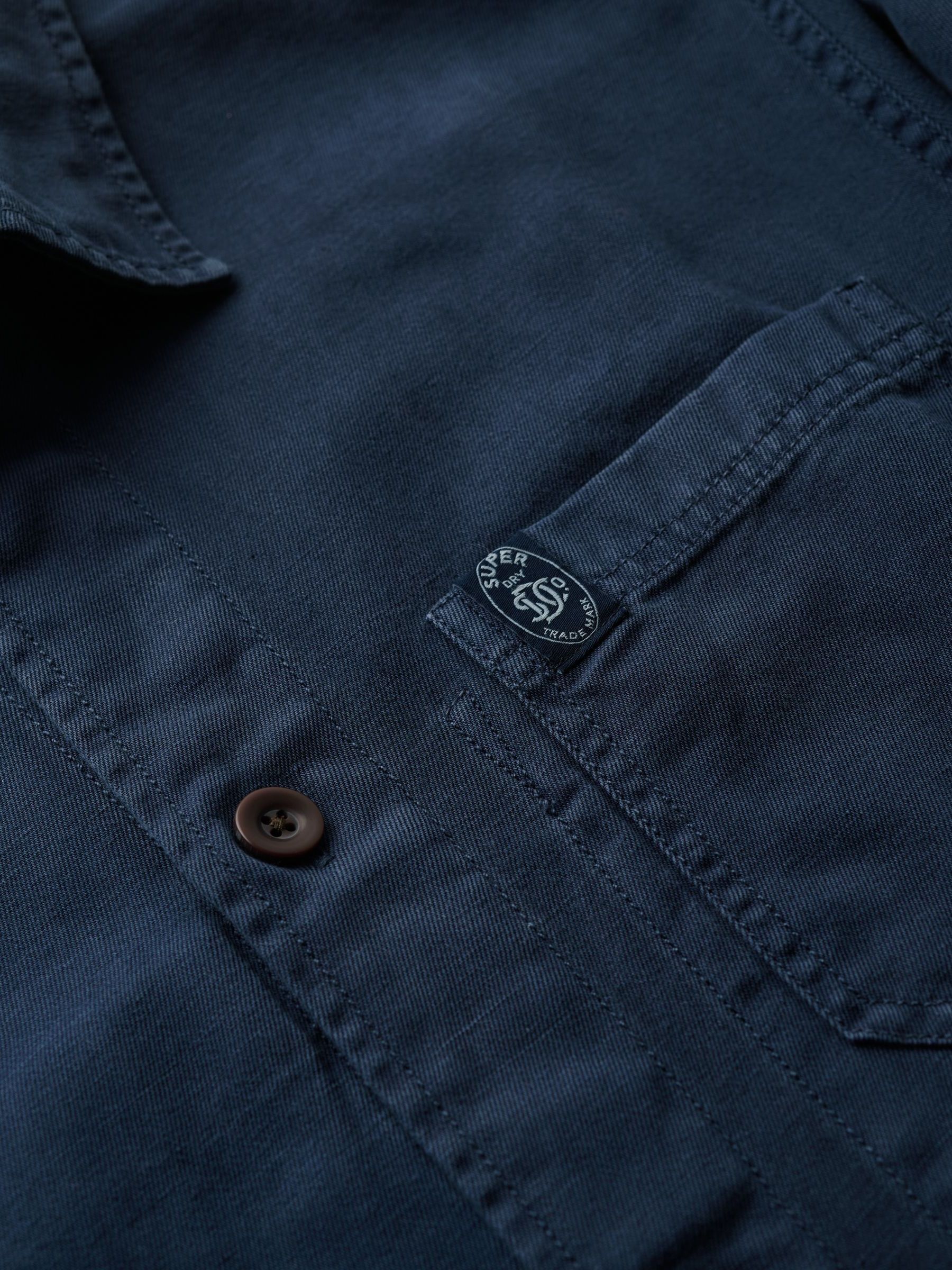 Superdry The Merchant Store Linen Blend Overshirt