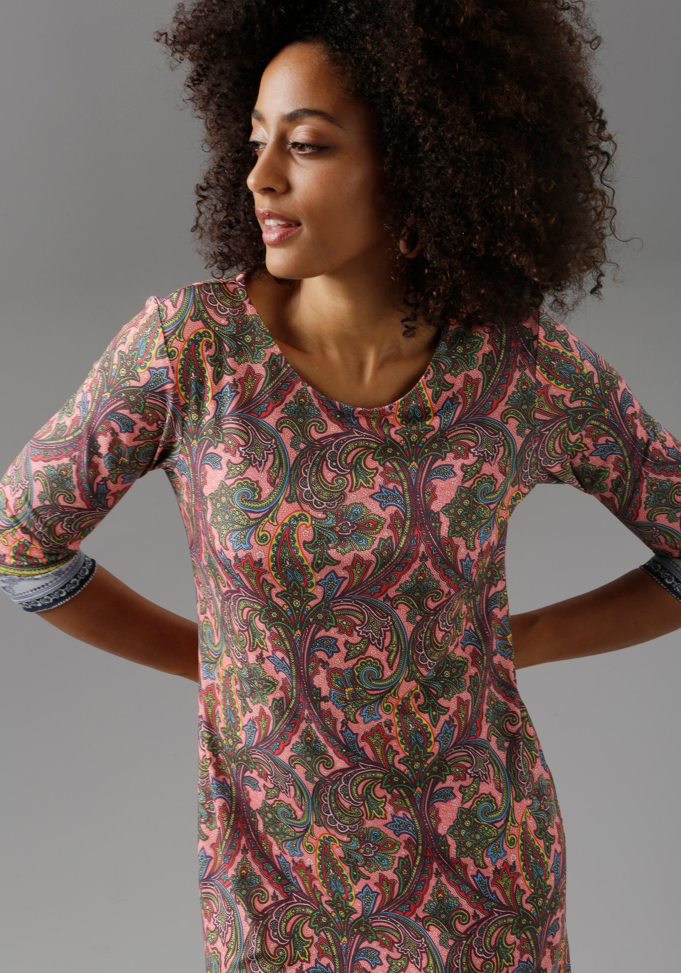 Aniston SELECTED Jerseykleid mit farbenfrohem Muster