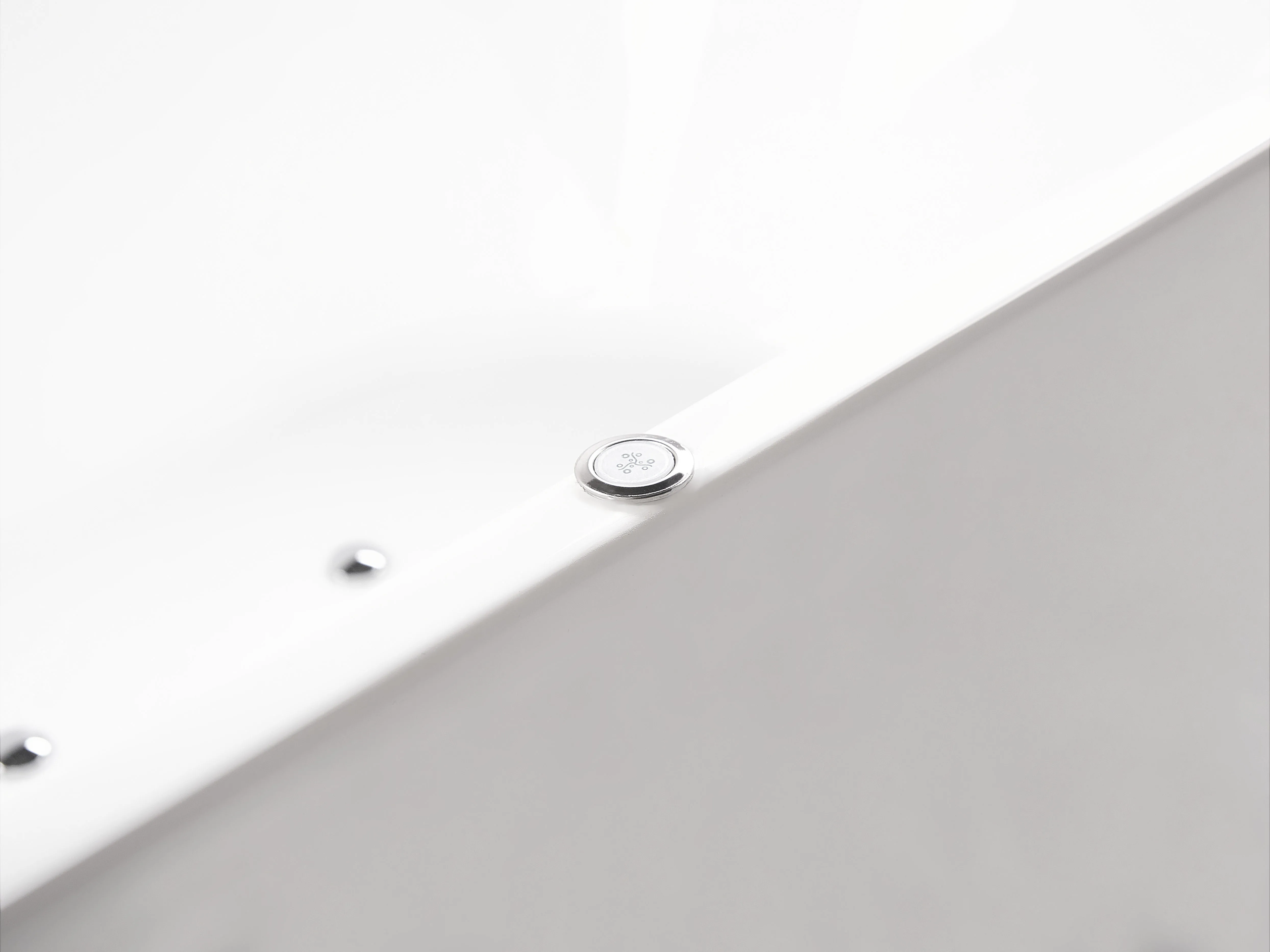Vrijstaand bubbelbad met LED HAVANA 170 x 80 cm Wit