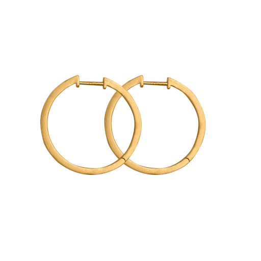 byBiehl Grace Large Hoops, Gold Plated